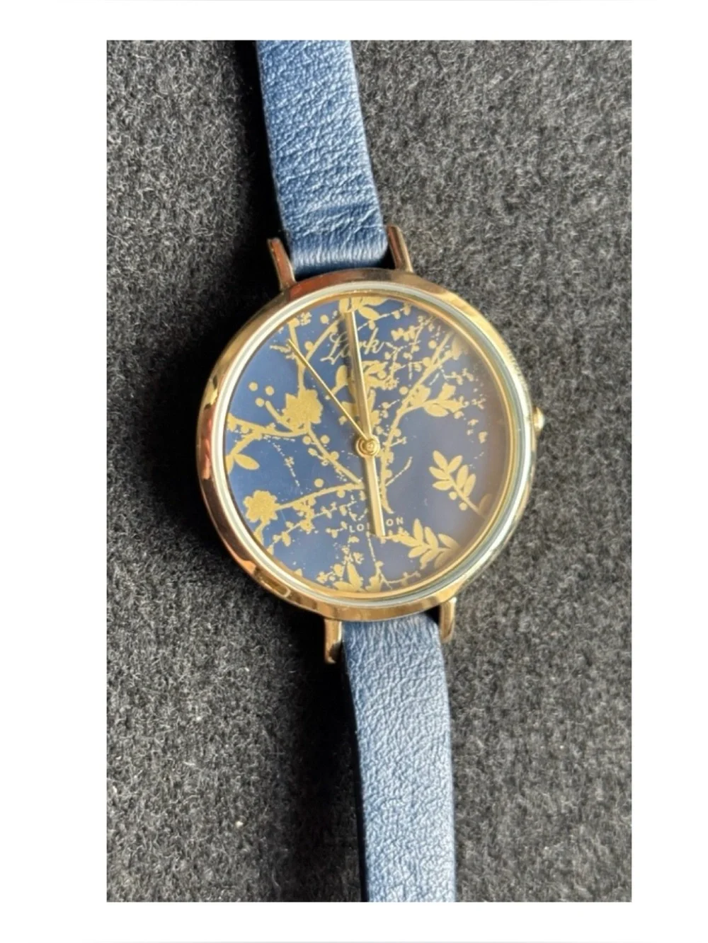 NWOT** Anthropologie LARK London Huxley Leather Watch **Needs Battery